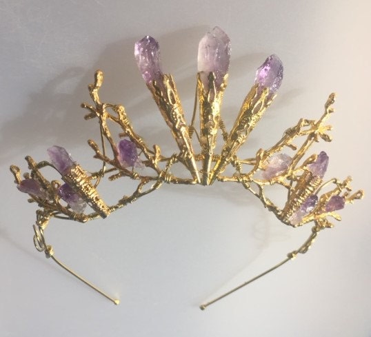 The ELVIRA Amethyst Branch Crown