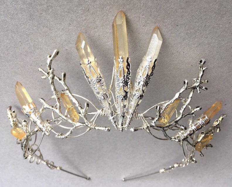 The CECILY Lemon Quartz Crown