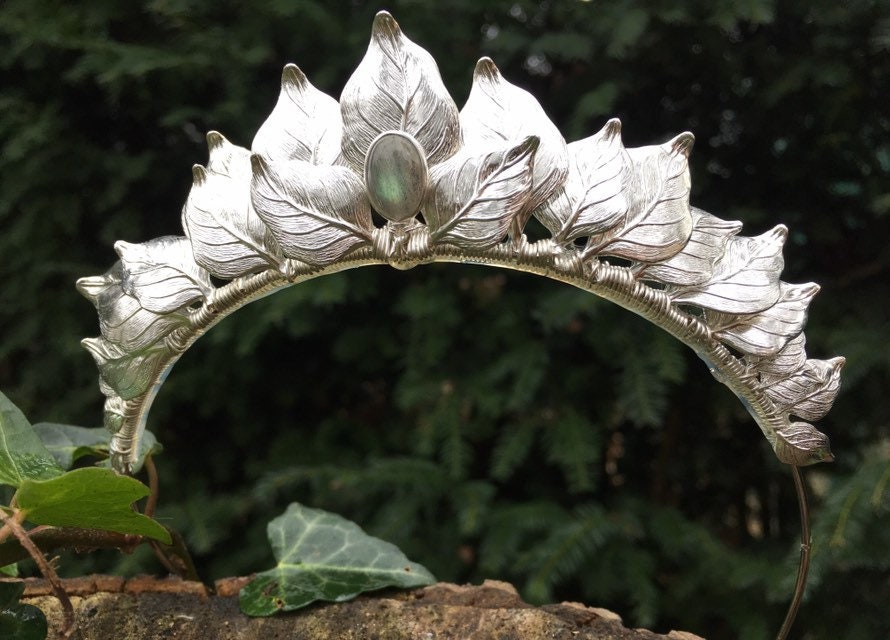 The CERES Leaf & Labradorite Headband