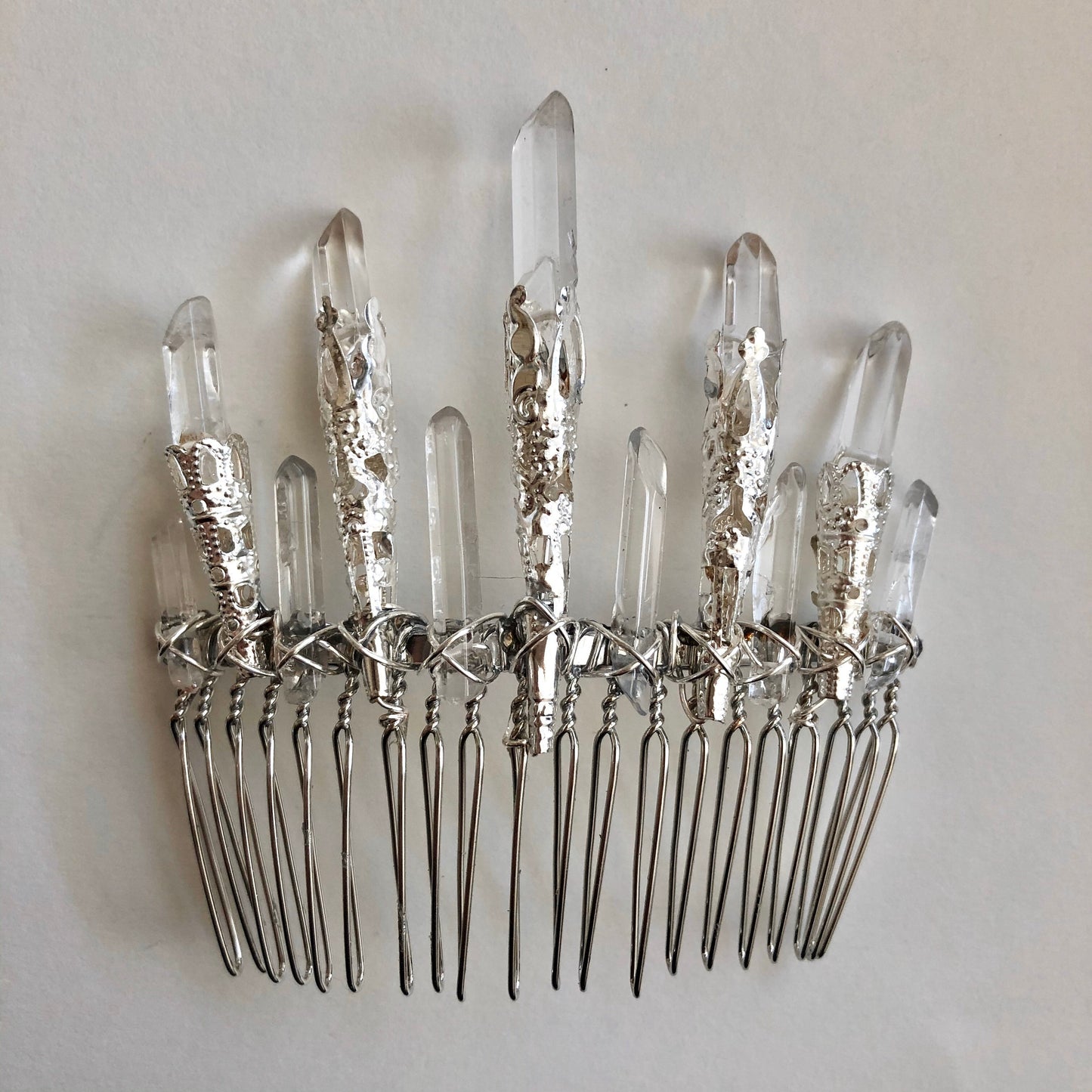 8cm Crystal Filigree Comb