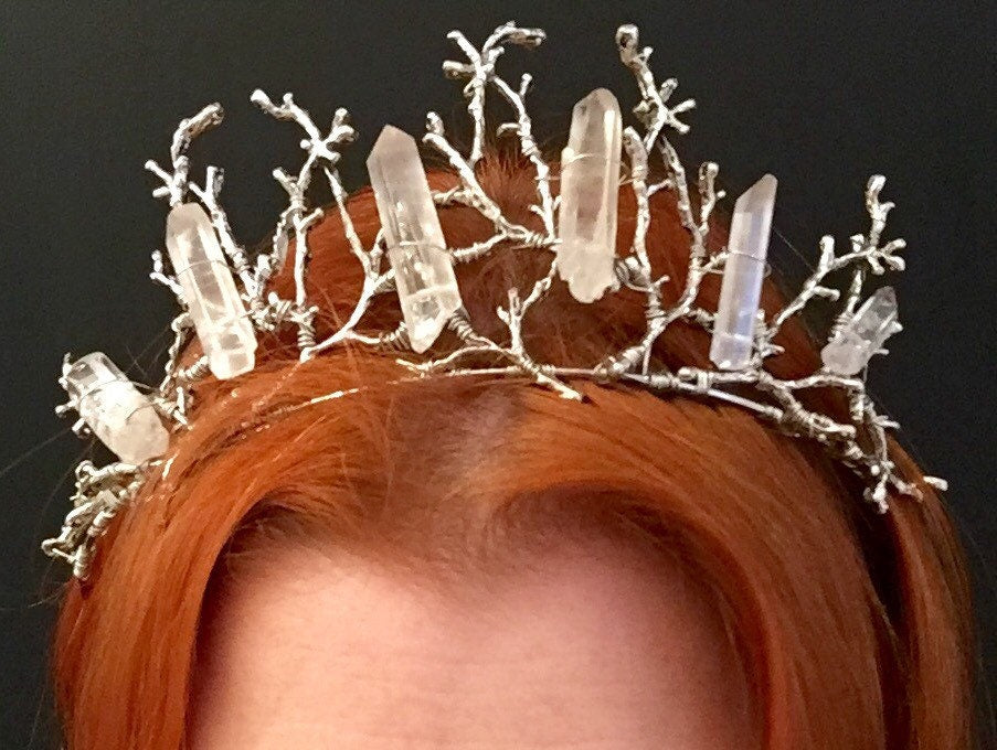 The ESME Quartz Twig Crown