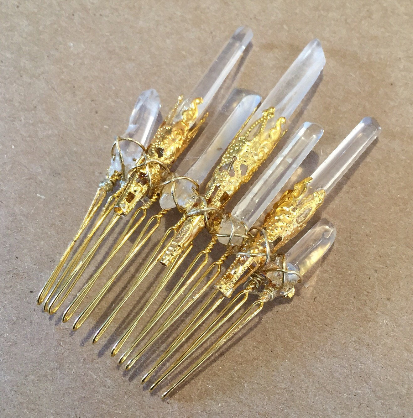 Filigree Quartz Comb