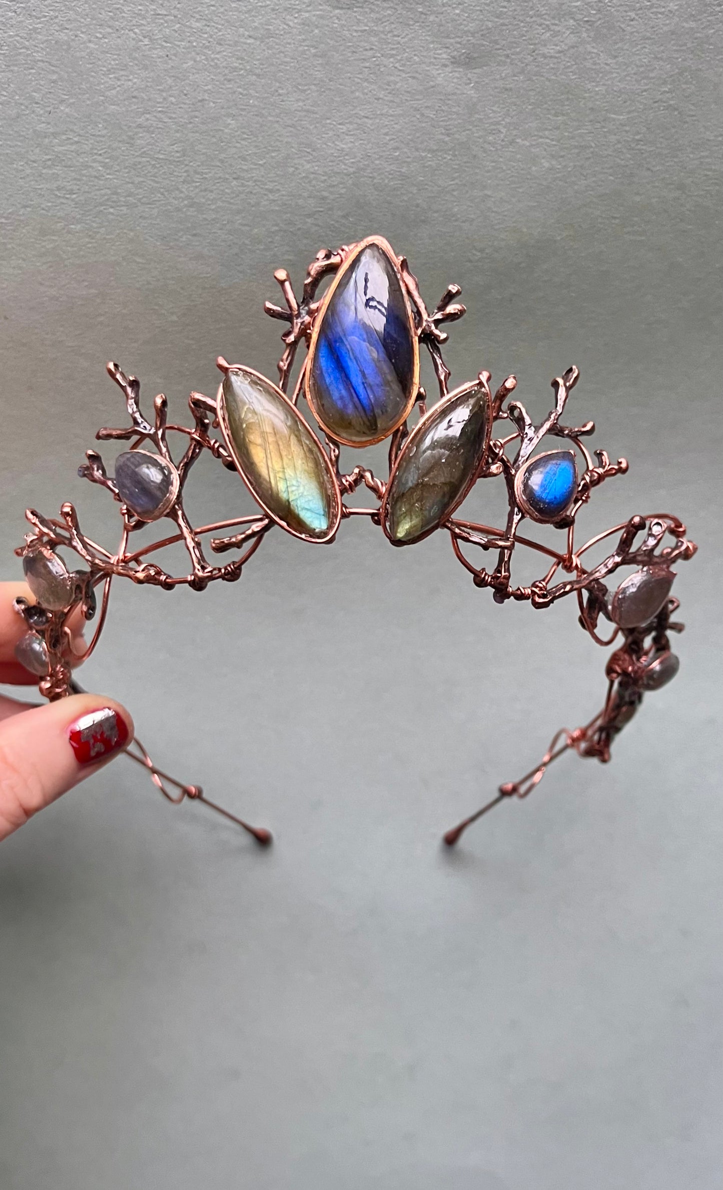The FREYJA Branch Crown with Labradorite