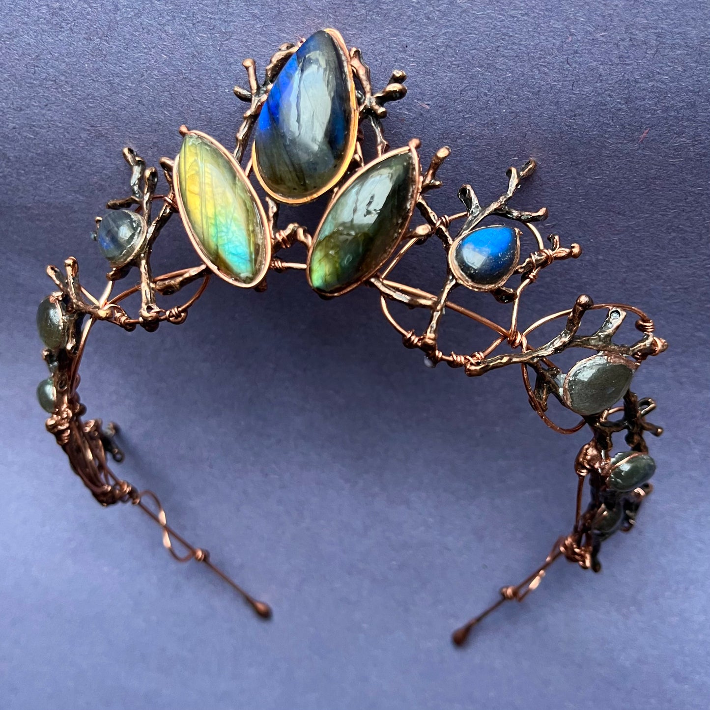 The FREYJA Branch Crown with Labradorite