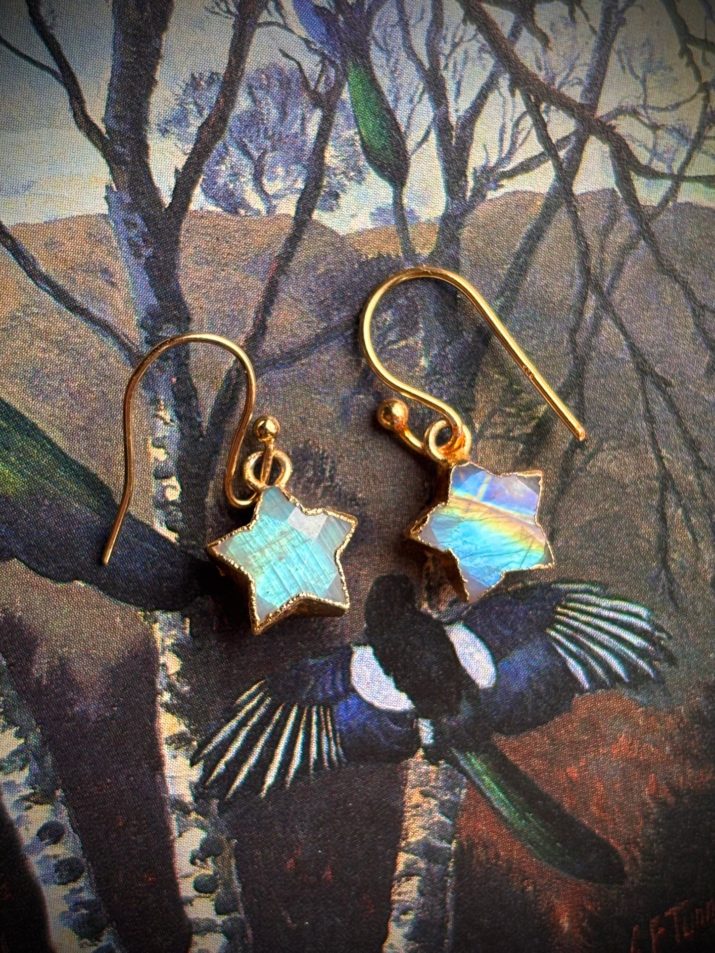 Rainbow Moonstone Star Jewellery