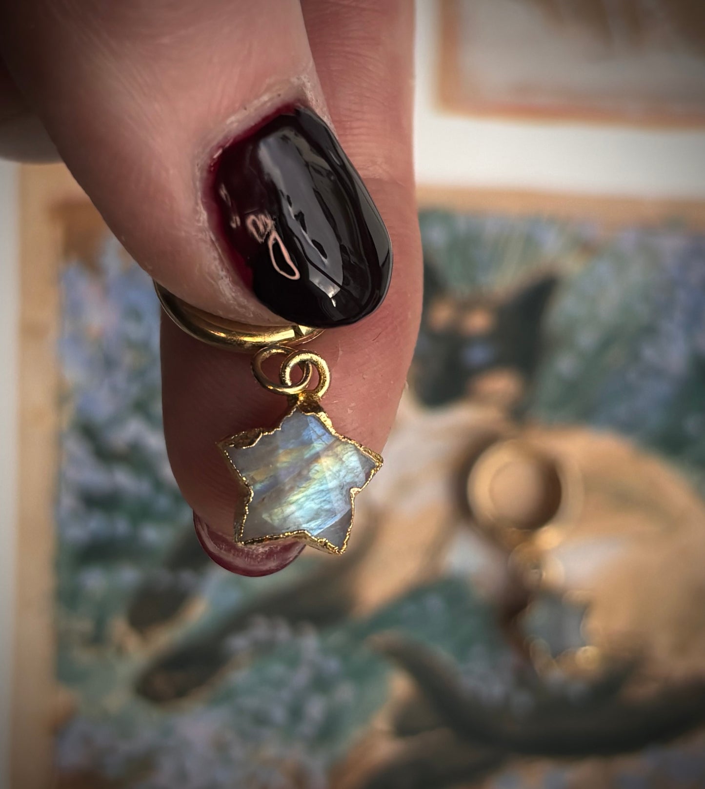 Rainbow Moonstone Star Jewellery