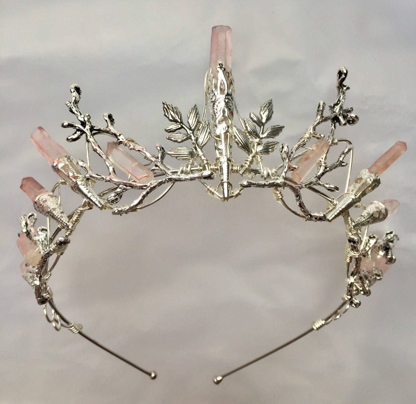 The INDIE ROSE Pink Quartz Crown
