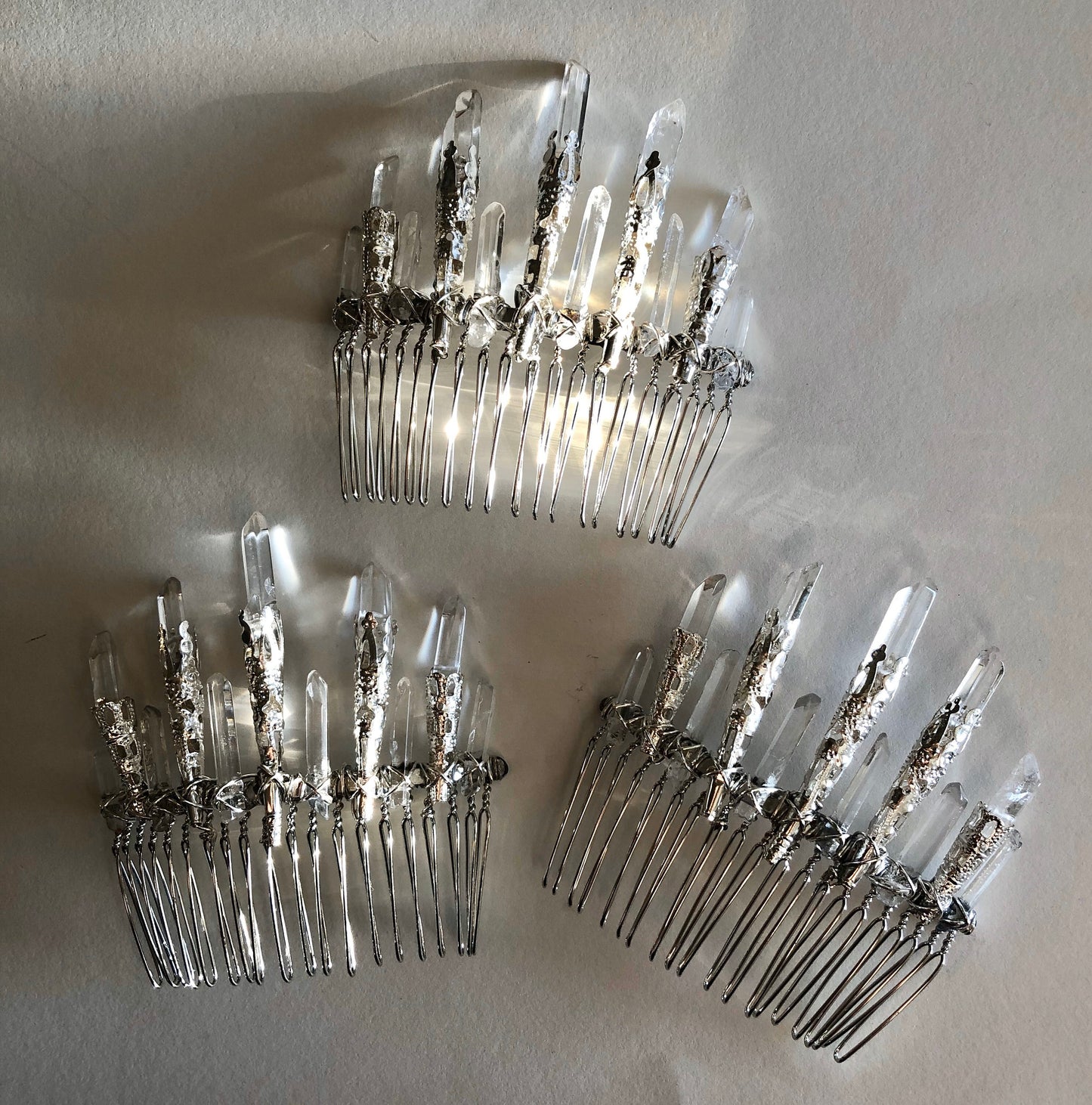 8cm Crystal Filigree Comb