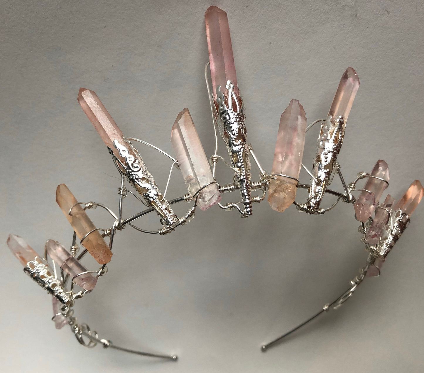 The ROSE CELESTE Pink Quartz Crown