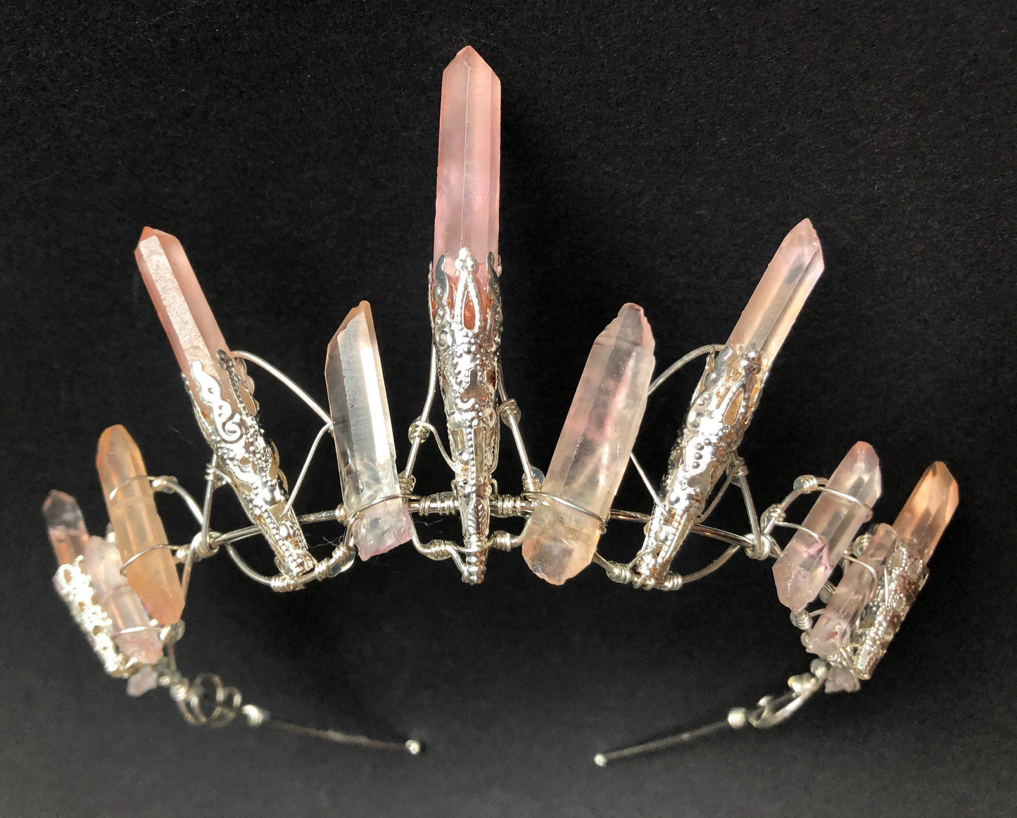 The ROSE CELESTE Pink Quartz Crown