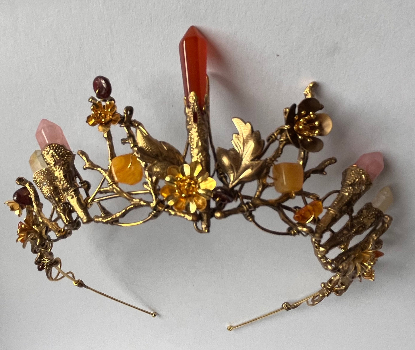 The AUBREY Earth & Fire Stones Crown