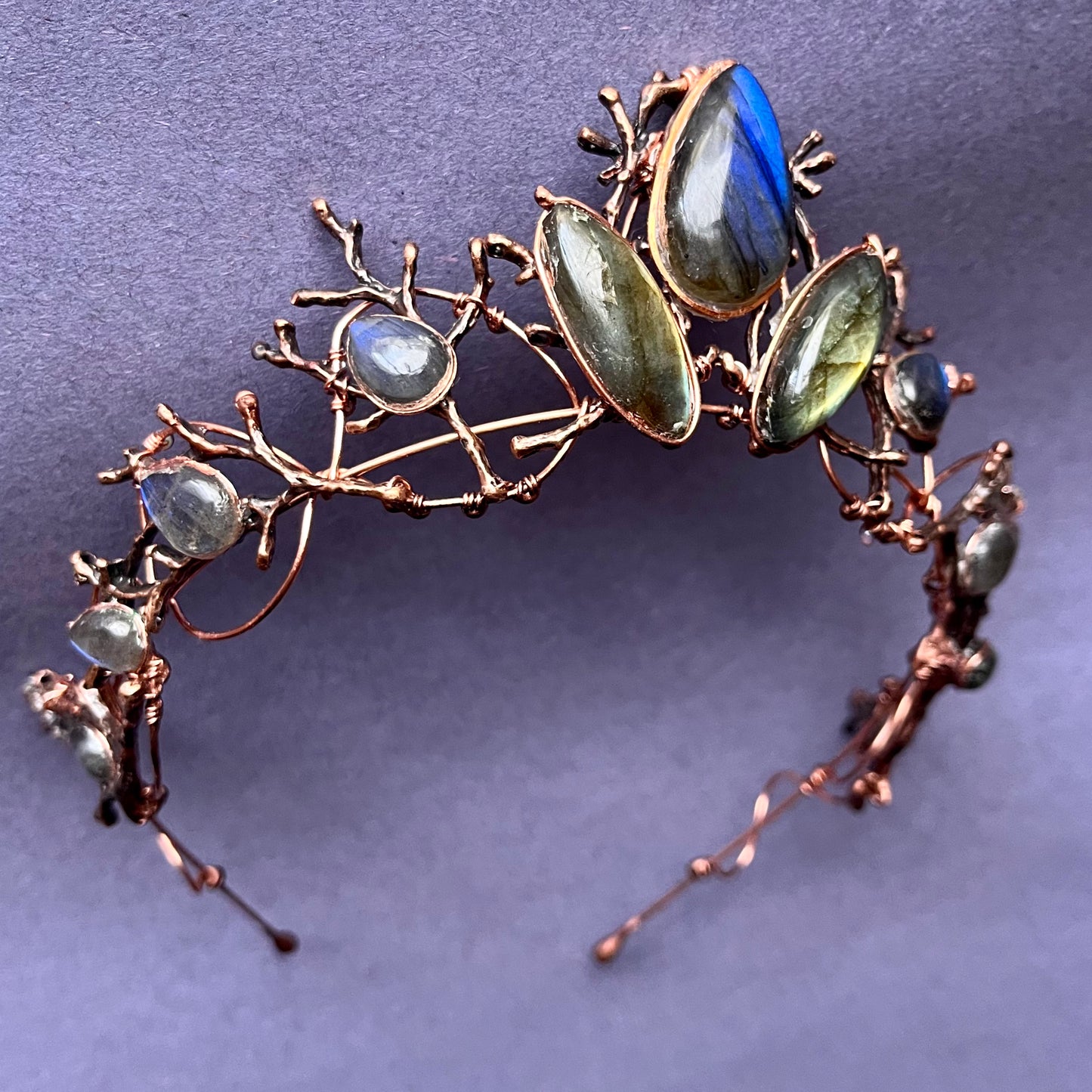 The FREYJA Branch Crown with Labradorite